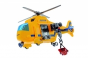 Helikopter 18cm światło,dźwięk,ruchome elementy,wyciągarka