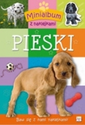 Minialbum z naklejkami Pieski