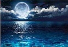 Mozaika diamentowa księżyc 30x40cm