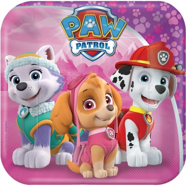 Talerzyki 16 cm Psi Patrol 8 sztuk (541665-55)