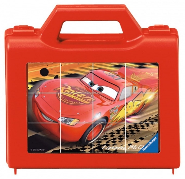 Puzzle 12 elementów - Auta, walizka (074891)