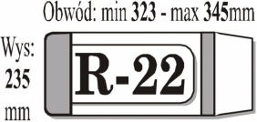 IKS, Okładka książkowa regulowana R22, 50 szt.