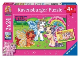 Puzzle 2x24 Filly Magiczny świat