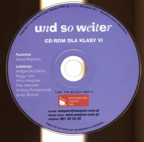 Und so weiter 6 CD do podręcznika - Rapacka Sylwia