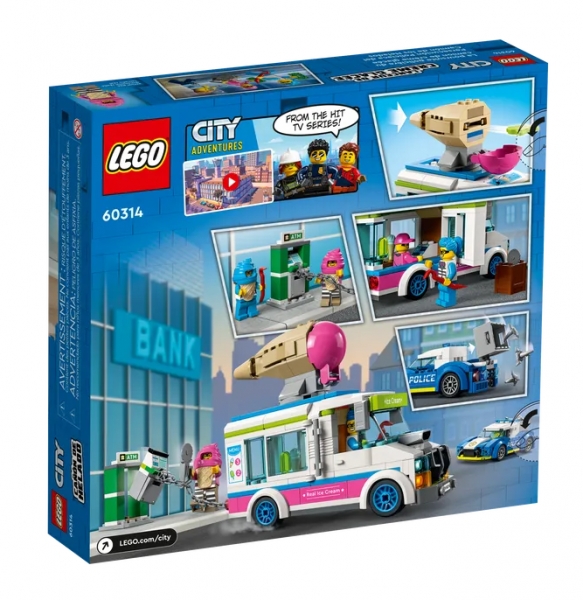 Lego City: Policyjny pościg za furgonetką z lodami (60314)