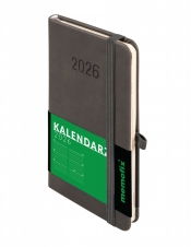 Kalendarz 2026 Memofix A6 TDW - Grafitowy