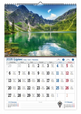 Kalendarz 2026 ścienny jednostronny A3 - Tatry, że hej!