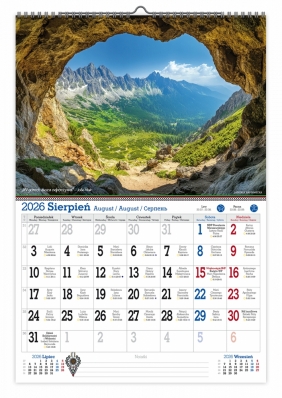 Kalendarz 2026 ścienny jednostronny A3 - Tatry, że hej!