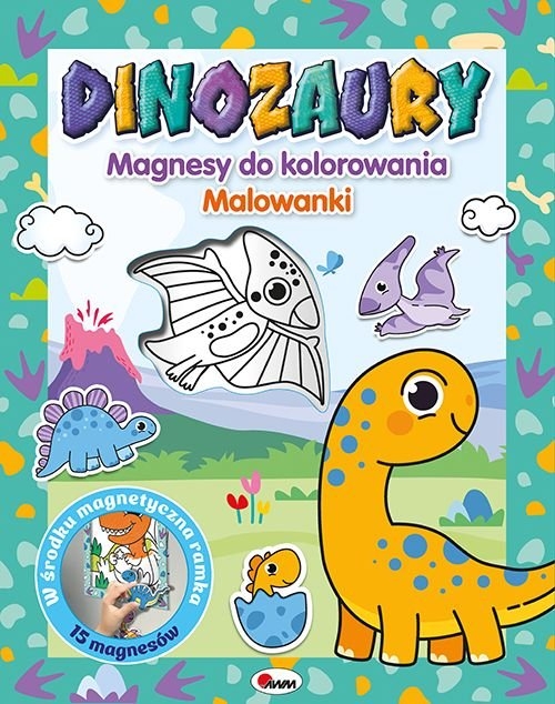 Magnesy do kolorowania. Dinozaury