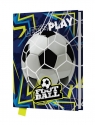  Pamiętnik z kłódką Play Football, 14 x 18cm, 80 kartek