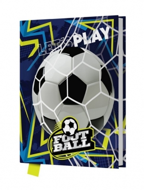Pamiętnik z kłódką Play Football, 14 x 18cm, 80 kartek