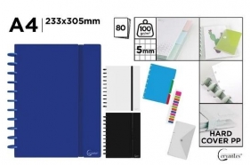 Zeszyt na spirali A4/80K kratka MIX