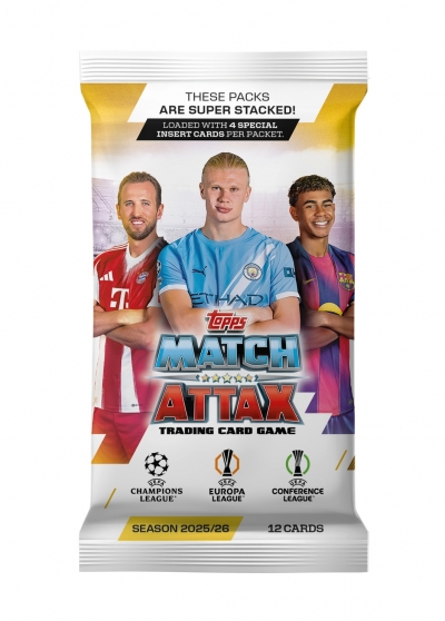 <img src='https://webimage.pl/pics/891/6/d5053307076891.jpg' style='height:440px' /> Match Attax 2025/26 Saszetka z kartami 1szt.mix