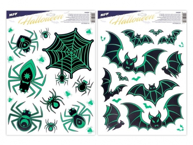 <img src='https://webimage.pl/pics/891/7/d8595138537891.jpg' style='height:440px' /> Naklejka na okno Halloween świecąca 30x42cm MIX