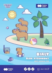 Blok rysunkowy A4/20K Yummy Yum biały HAPPY COLOR