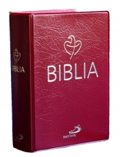 Biblia „Tabor” - kolor bordowy, okładka PVC+Etui