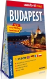 Budapest kieszonkowy laminowany plan miasta 1:15 000