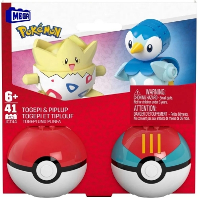 Mega Pokemon Pokeball Togepi i Piplup JCT44