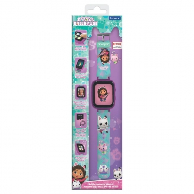 <img src='https://webimage.pl/pics/892/6/d3380743106892.jpg' style='height:440px' /> Zegarek smartwatch z kamerą Gabby's Dollhouse Lexibook DMW070GDH