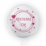 Tuban, balon 45 cm - Kocham Cię, różowy (TU 3707)