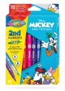  Flamastry dwustronne Colorino Kids 10 kolorów Mickey