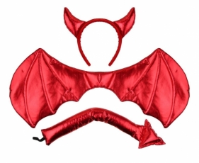 Zestaw czerwony diabełek