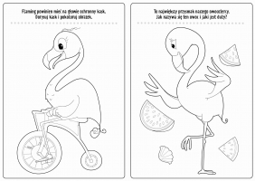 Flamingi - Bajkowo i kolorowo z naklejkami - Opracowanie zbiorowe