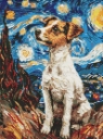  Diamentowa mozaika - Magiczny Jack Russell 30x40cm