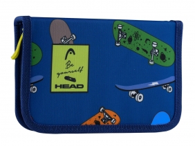 Astra, piórnik pojedynczy bez wyposażenia, 2 klapki, SK8 Head 4 (503020008)