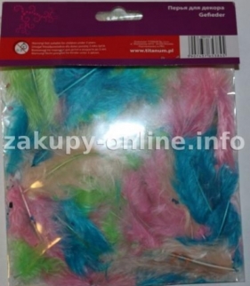 Piórka 4 kolory, 2,8 g
