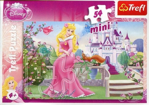 Puzzle 54 Mini Disney Księżniczki Piękna i Bestia (Uszkodzone opakowanie) (19389)