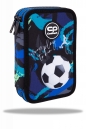 Coolpack, Piórnik podwójny z wyposażeniem Jumper 2 - Football Navy (F066967)