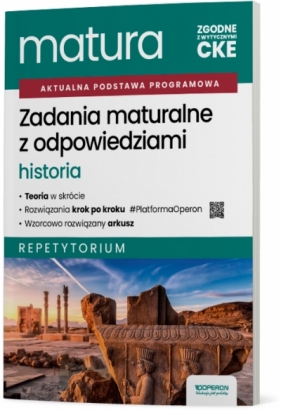 Zadania maturalne z odpowiedziami Matura 2027 Historia Repetytorium - Beata Kubicka