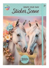 Zeszyt z naklejkami 200szt A4 konie