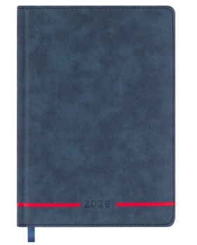 Kalendarz książkowy 2026 A5 niebieski EASY