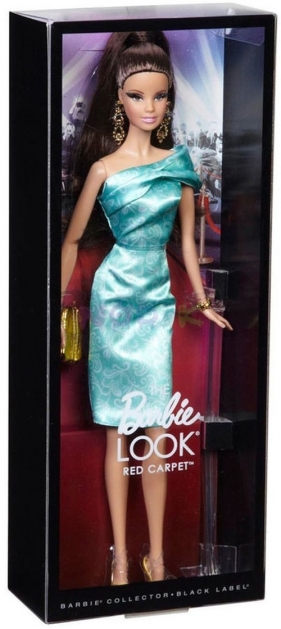 Barbie Look Lalka na czerwonym dywanie zielona sukienka
