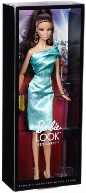 Barbie Look Lalka na czerwonym dywanie zielona sukienka