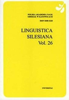 Linguistica Silesiana Vol. 26