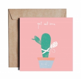 Karnet kw Get Well Cactus ES35