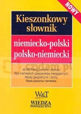 WP Kieszonkowy słownik niemiecko-polski-niemiecki - Czochralski Jan, Schimitzek Stanisław, Patyńska Ewa T.