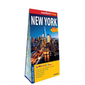 Nowy Jork (New York) city street map 1:75 000