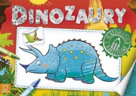 Dinozaury Malowanka z naklejkami