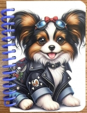 Kołonotatnik ozdobny A7/64K gładki Pies