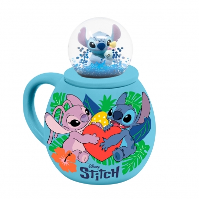 <img src='https://webimage.pl/pics/895/3/d5063457053895.jpg' style='height:440px' /> Kubek z pokrywką i kulą śnieżną Disney Lilo & Stitch
