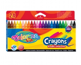 Kredki świecowe Colorino, 24 kolory
