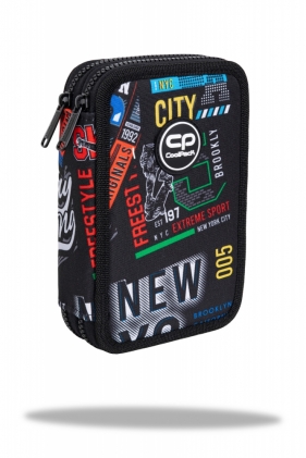 Coolpack, Piórnik podwójny z wyposażeniem Jumper 2 - Big City (F066673)