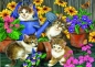 Bluebird Puzzle 1000: Małe kotki w ogrodzie (70489)
