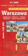 Warszawa plan miasta 1:26 000 Legionowo Wołomin Piastów Pruszków