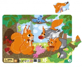 Puzzle ramkowe 21: Wiewiórki (DOPR300224)