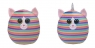 Squish-a-Boos: Heather - maskotka tęczowy kot, 22cm (39289)